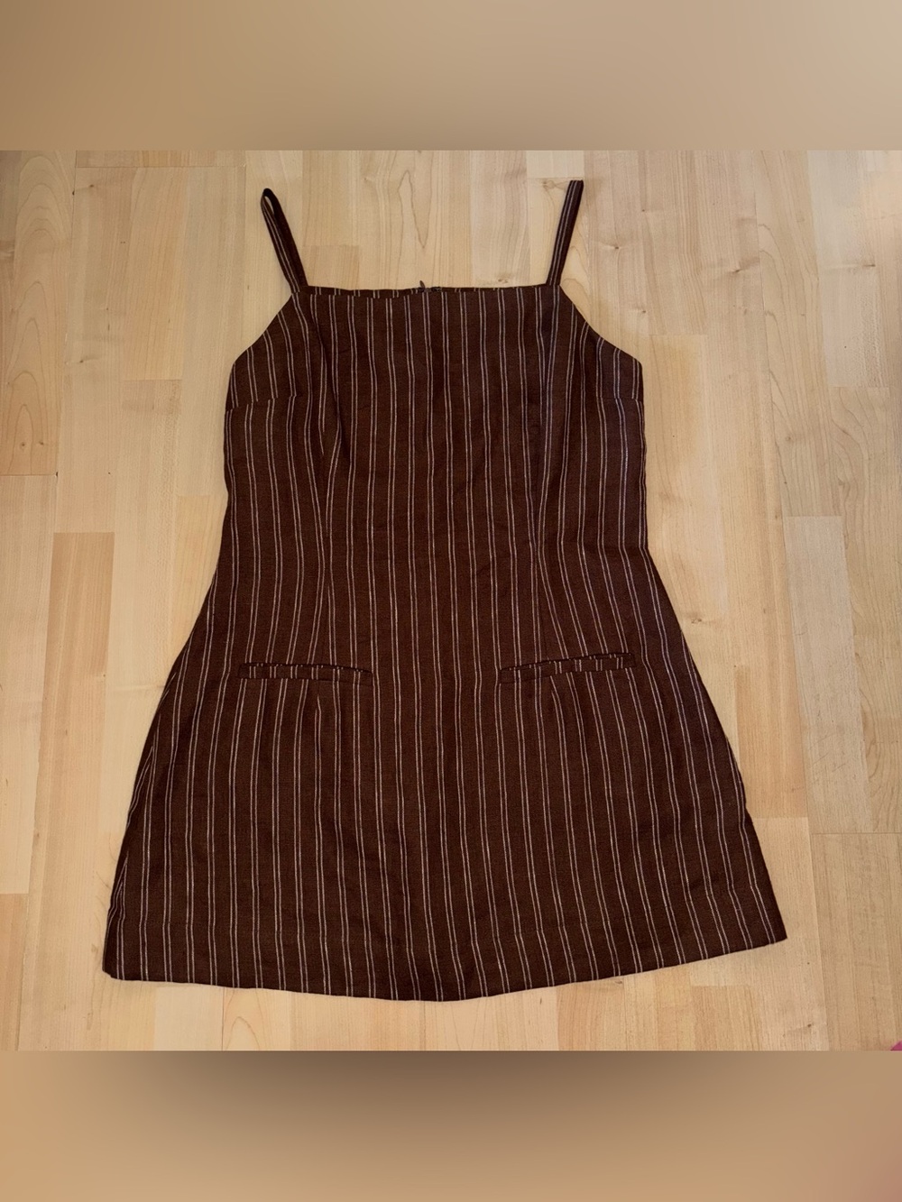 Reformation Phillipa Linen Dress In Boardwalk Stripe Size 12 - Picture 4 of 10